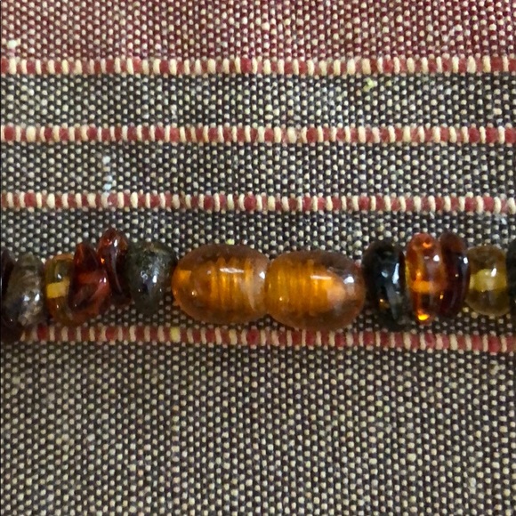 Amber necklace from multicoloured beads - Picture 2 of 4